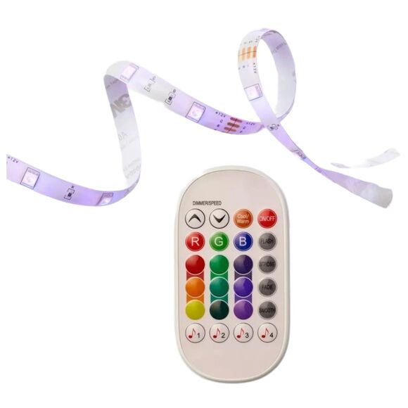 LED Strip Lights Multi-Color Flexible Accent Lighting Easy Install NEW - Picture 2 of 5